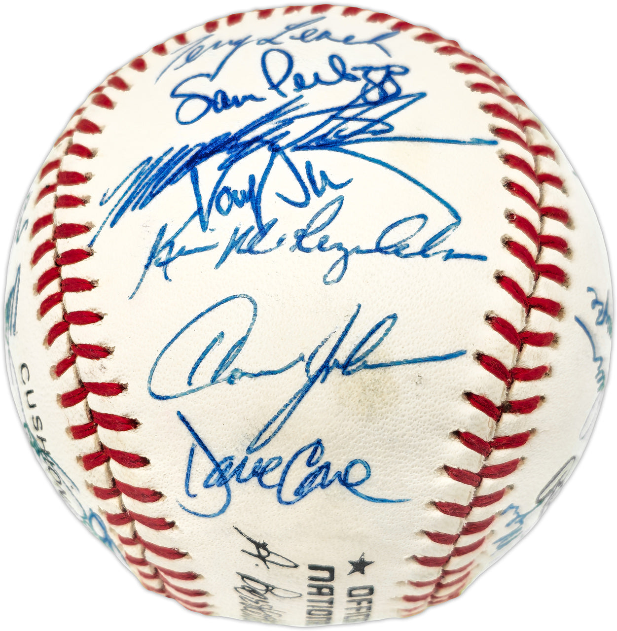 1986 New York Mets Team Autographed Official NL Baseball With 29 Signatures Including Gary Carter PSA/DNA #W03524