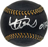 Ichiro Suzuki Autographed Official Black MLB Baseball Seattle Mariners "01 ROY/MVP" IS Holo SKU #237476