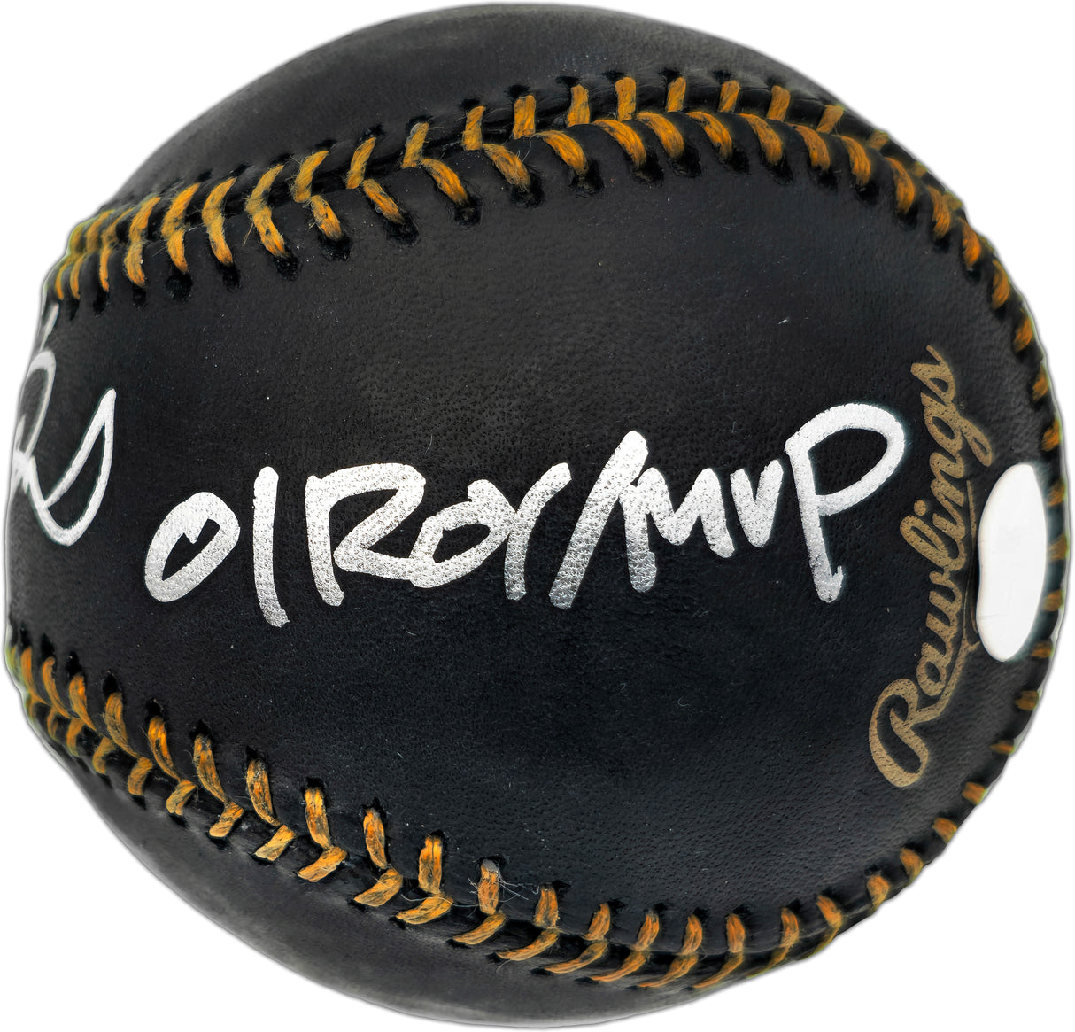 Ichiro Suzuki Autographed Official Black MLB Baseball Seattle Mariners "01 ROY/MVP" IS Holo SKU #237476
