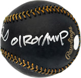 Ichiro Suzuki Autographed Official Black MLB Baseball Seattle Mariners "01 ROY/MVP" IS Holo SKU #237476