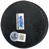 Mark Wells Autographed 1980 Miracle on Ice Logo Hockey Puck Team USA #3/50 Beckett BAS QR #BN93398