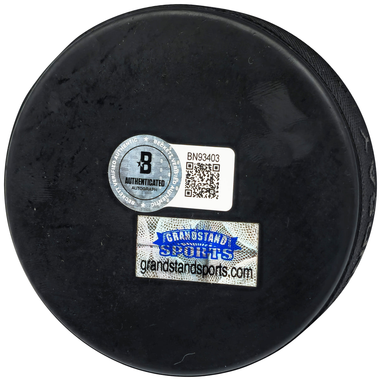 Dave Christian Autographed 1980 Miracle on Ice Logo Hockey Puck Team USA #3/50 Beckett BAS QR #BN93403