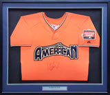 Seattle Mariners Ichiro Suzuki Autographed Framed Orange Majestic 2007 All Star Game Jersey IS Holo SKU #224278