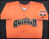 Seattle Mariners Ichiro Suzuki Autographed Framed Orange Majestic 2007 All Star Game Jersey IS Holo SKU #224278