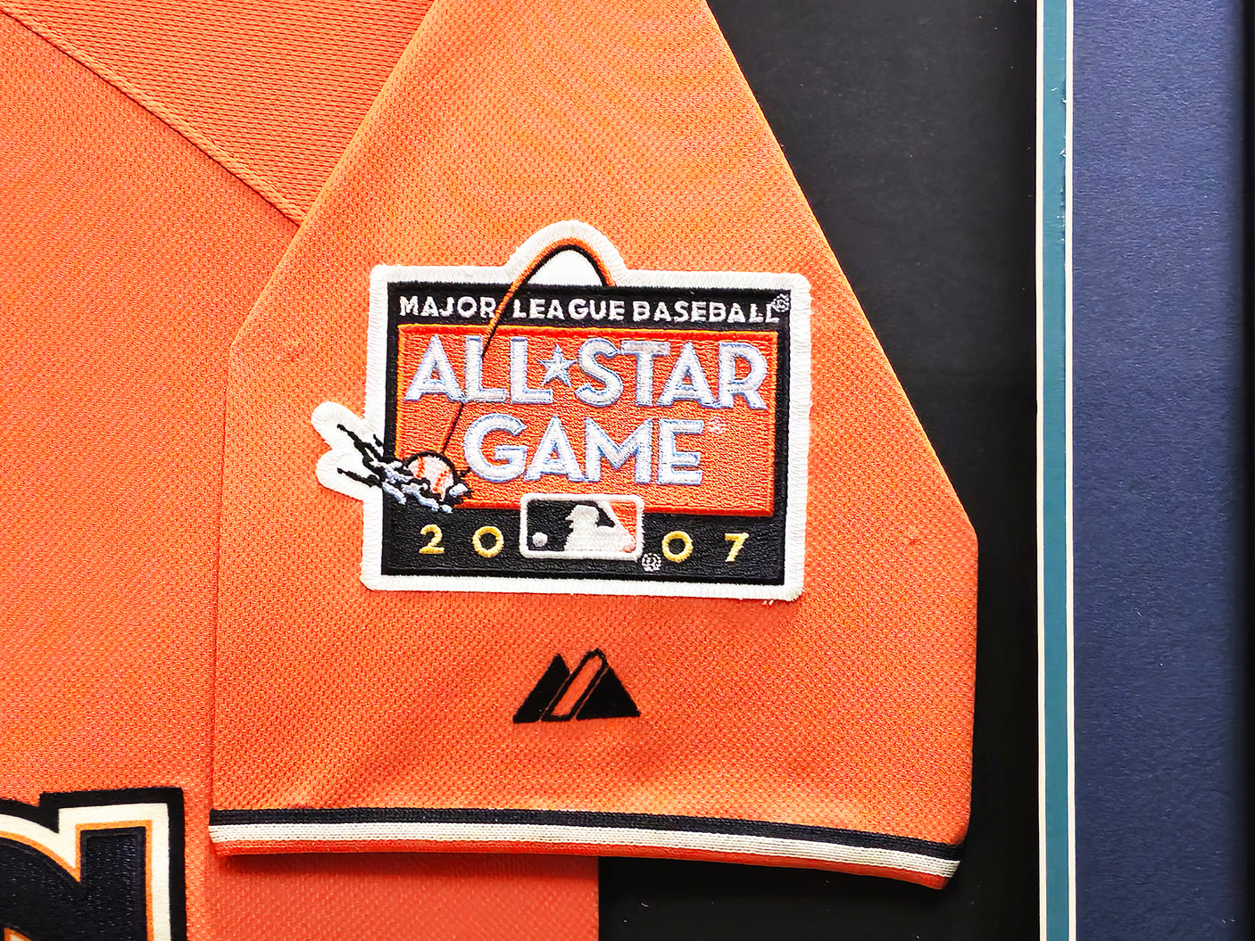 Seattle Mariners Ichiro Suzuki Autographed Framed Orange Majestic 2007 All Star Game Jersey IS Holo SKU #224278
