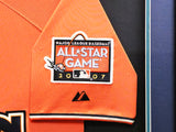 Seattle Mariners Ichiro Suzuki Autographed Framed Orange Majestic 2007 All Star Game Jersey IS Holo SKU #224278