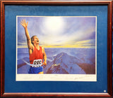 Neil Armstrong, Hank Aaron & 4 Others Autographed Framed 17x21 Victory Lithograph Photo #14/25 PSA/DNA & Beckett BAS QR #AB40271