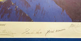 Neil Armstrong, Hank Aaron & 4 Others Autographed Framed 17x21 Victory Lithograph Photo #14/25 PSA/DNA & Beckett BAS QR #AB40271