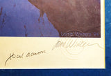 Neil Armstrong, Hank Aaron & 4 Others Autographed Framed 17x21 Victory Lithograph Photo #14/25 PSA/DNA & Beckett BAS QR #AB40271