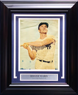Roger Maris Autographed Framed 8x10 Magazine Page Photo New York Yankees "Best Wishes" Beckett BAS #AC17878