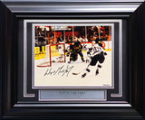 Wayne Gretzky Autographed Framed 8x10 Photo Los Angeles Kings "99" 802 Goal UDA Holo #AAL20469