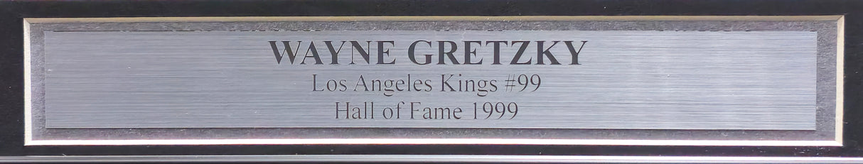 Wayne Gretzky Autographed Framed 8x10 Photo Los Angeles Kings "99" 802 Goal UDA Holo #AAL20469