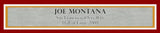Joe Montana Autographed Framed 16x20 Photo San Francisco 49ers JSA Stock #223769