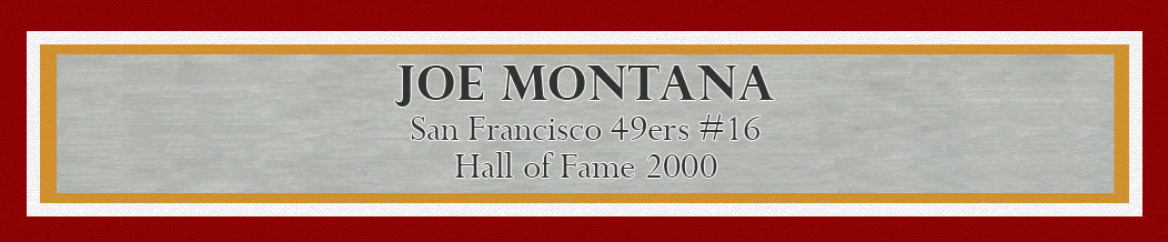 Joe Montana Autographed Framed 16x20 Photo San Francisco 49ers JSA Stock #223769