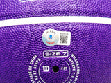 Shaquille O'Neal Autographed Purple City Edition Basketball Los Angeles Lakers Beckett BAS Witness Stock #222786
