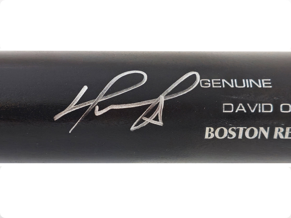 David Ortiz Autographed Black Louisville Slugger Player Model C243 Baseball Bat Boston Red Sox Beckett BAS Witness Stock #222785
