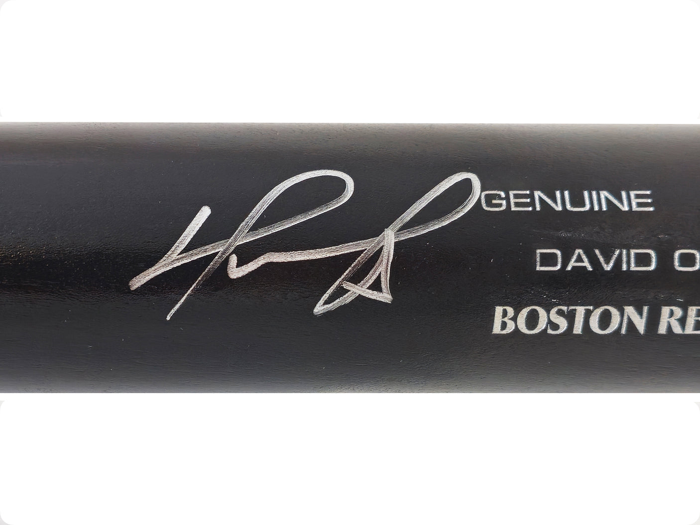David Ortiz Autographed Black Louisville Slugger Player Model C243 Baseball Bat Boston Red Sox Beckett BAS Witness Stock #222785