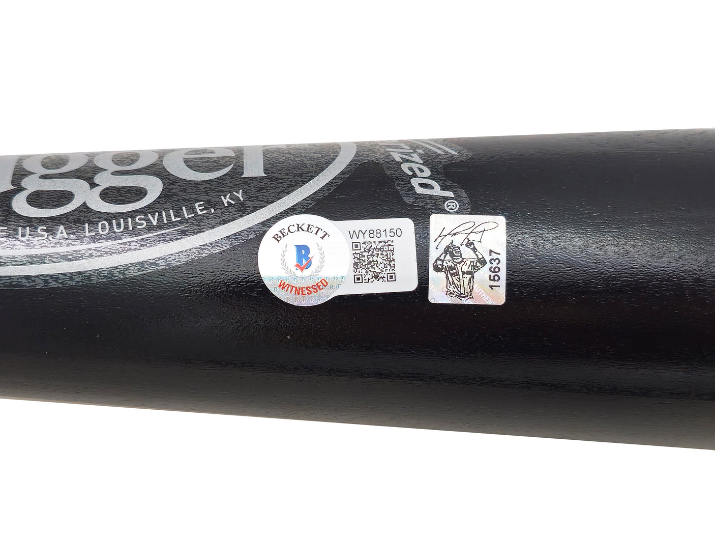 David Ortiz Autographed Black Louisville Slugger Player Model C243 Baseball Bat Boston Red Sox Beckett BAS Witness Stock #222785