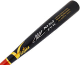 Adley Rutschman Autographed Black Victus Player Model Baseball Bat Baltimore Orioles "MLB Debut 5-21-22" Fanatics and MLB Holo Stock #222805