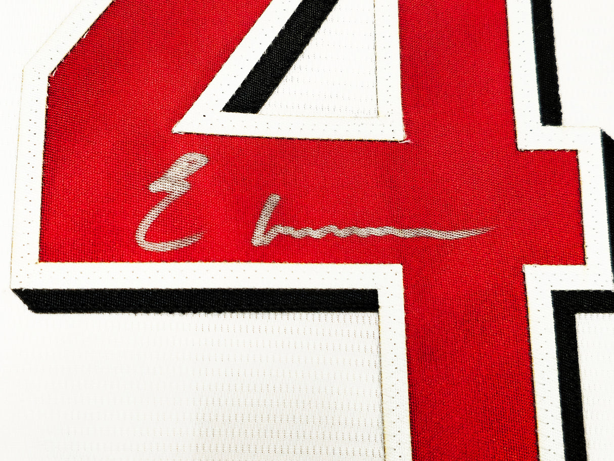 Cincinnati Reds Elly De La Cruz Autographed White Nike Jersey Size XL Beckett BAS Witness Stock #222818