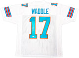 Miami Dolphins Jaylen Waddle Autographed White Jersey JSA Stock #222823