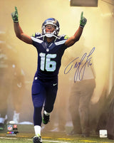 Tyler Lockett Autographed Framed 16x20 Photo Seattle Seahawks Tunnel MCS Holo Stock #210971