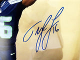 Tyler Lockett Autographed Framed 16x20 Photo Seattle Seahawks Tunnel MCS Holo Stock #210971