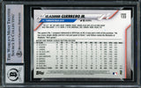 Vladimir Guerrero Jr. Autographed 2020 Topps Chrome Card #133 Toronto Blue Jays Auto Grade Gem Mint 10 Beckett BAS Stock #222864