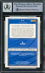 Vladimir Guerrero Jr. Autographed 2021 Donruss Diamond Kings Card #82 Toronto Blue Jays Auto Grade Gem Mint 10 Beckett BAS Stock #222867