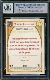 Vladimir Guerrero Jr. Autographed 2021 Topps Gypsy Queen Card #198 Toronto Blue Jays Auto Grade Gem Mint 10 Beckett BAS Stock #222872