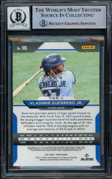 Vladimir Guerrero Jr. Autographed 2021 Panini Prizm Card #186 Toronto Blue Jays Auto Grade Gem Mint 10 Beckett BAS #16168758