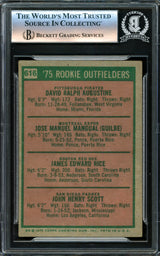 Jim Rice & Others Autographed 1975 Topps Rookie Card #616 Signed By All 4 Beckett BAS #16339919