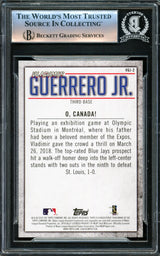Vladimir Guerrero Jr. Autographed 2020 Topps Highlights Card #VGJ-2 Toronto Blue Jays Beckett BAS #16340283