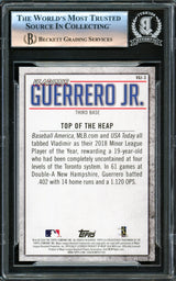 Vladimir Guerrero Jr. Autographed 2020 Topps Highlights Card #VGJ-3 Toronto Blue Jays Beckett BAS #16340285