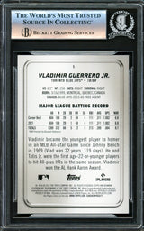 Vladimir Guerrero Jr. Autographed 2022 Bowman Platinum Card #5 Toronto Blue Jays Beckett BAS #16340623