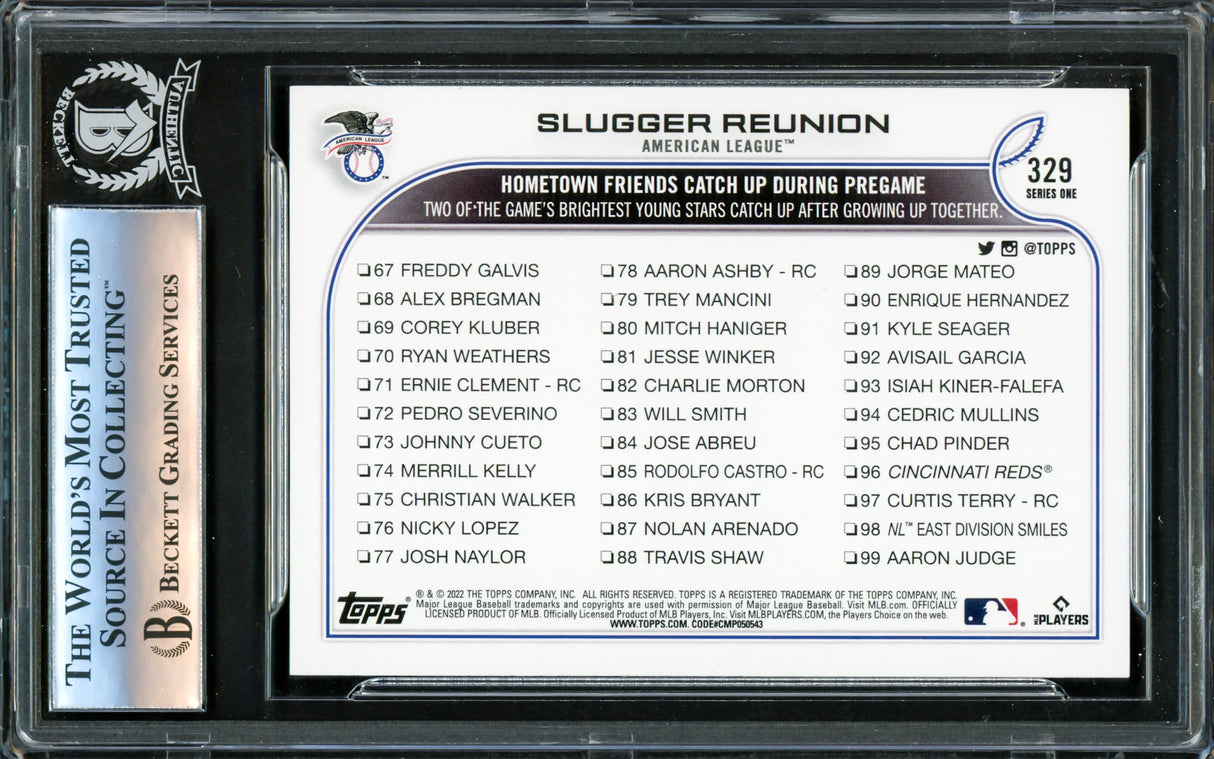 Vladimir Guerrero Jr. Autographed 2022 Topps Card #329 Toronto Blue Jays Beckett BAS #16340752