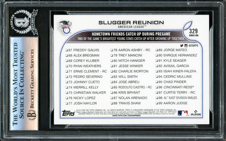 Vladimir Guerrero Jr. Autographed 2022 Topps Card #329 Toronto Blue Jays Beckett BAS #16340754