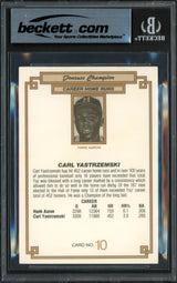 Carl Yastrzemski Autographed 1984 Donruss Grand Champions Card #10 Boston Red Sox Beckett BAS #16178873