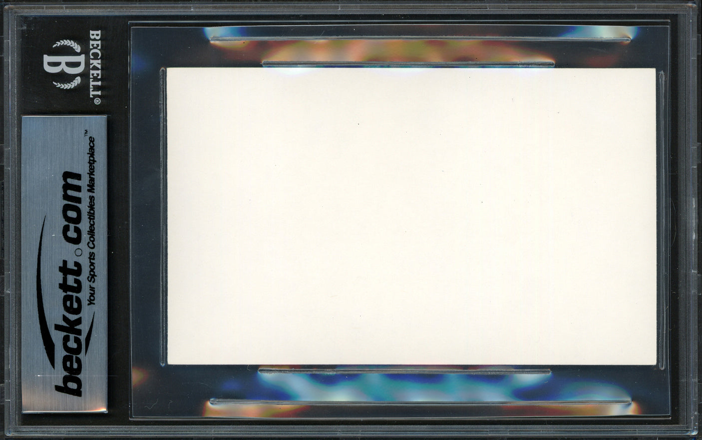 Jeff Bagwell Autographed 3x5 Index Card Houston Astros Vintage Rookie Signature Beckett BAS #16178877