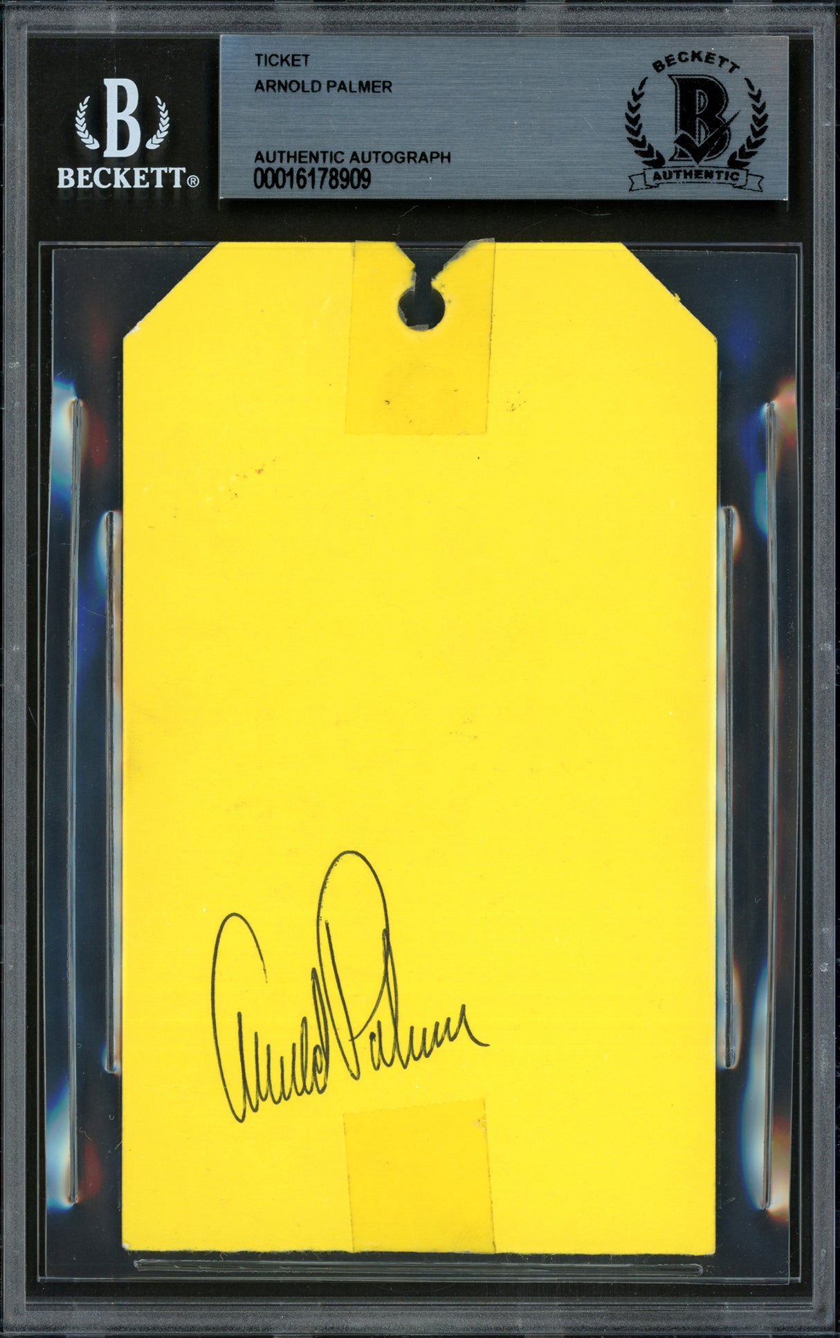 Arnold Palmer Autographed 1971 Golf Exhibition Ticket Beckett BAS #16178909