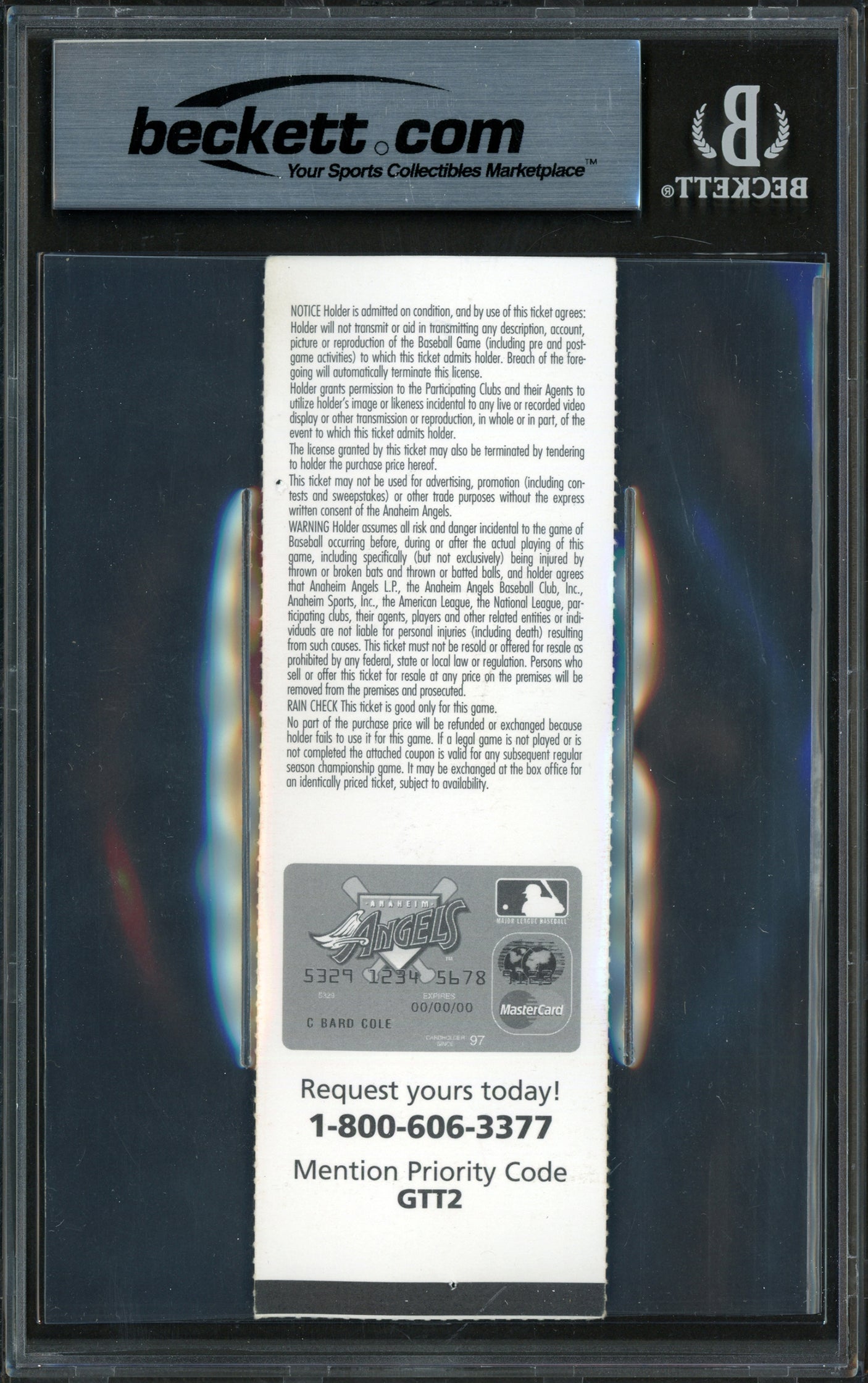 Alex Rodriguez Autographed September 19th, 1998 Ticket Seattle Mariners 40th Home Run Game 40/40 Club Beckett BAS #16341130