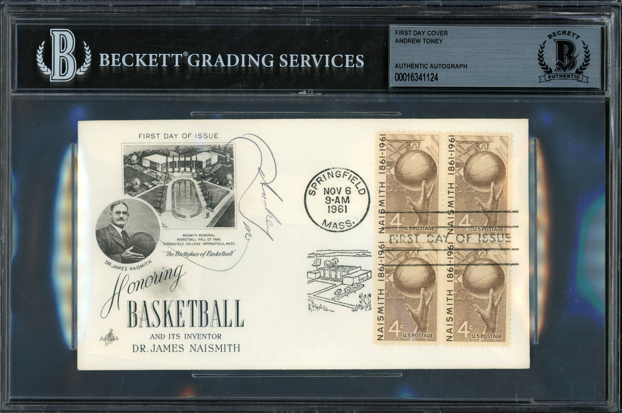 Andrew Toney Autographed First Day Cover Philadelphia 76ers Beckett BAS #16341124