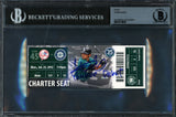 Ichiro Suzuki Autographed 2012 Ticket New York Yankees "Yankee Debut" Beckett BAS #16178910