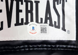 Floyd Mayweather Jr. Autographed Black Everlast Boxing Glove Right Hand In Silver Beckett BAS Witness Stock #210997