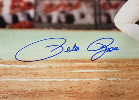Pete Rose Autographed 16x20 Photo Cincinnati Reds PR Holo Stock #211003
