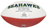 Uchenna Nwosu Autographed Seattle Seahawks White Logo Football MCS Holo Stock #211034