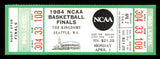 1984 NCAA Basketball Tournament Finals Unsigned Full Ticket Georgetown vs. Houston in Seattle SKU #222588