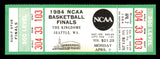 1984 NCAA Basketball Tournament Finals Unsigned Full Ticket Georgetown vs. Houston in Seattle SKU #222591