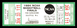 1984 NCAA Basketball Tournament Finals Unsigned Full Ticket Georgetown vs. Houston in Seattle SKU #222592