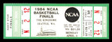 1984 NCAA Basketball Tournament Finals Unsigned Full Ticket Georgetown vs. Houston in Seattle SKU #222593